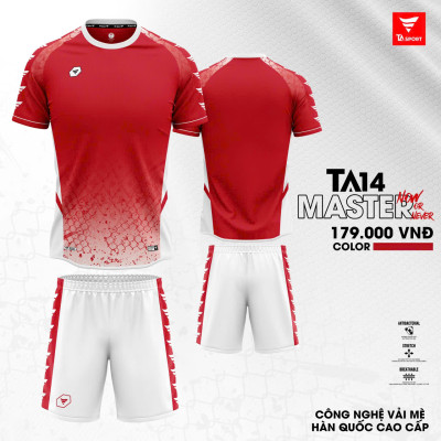 ÁO BÓNG ĐÁ KHÔNG LOGO TA14 MASTER